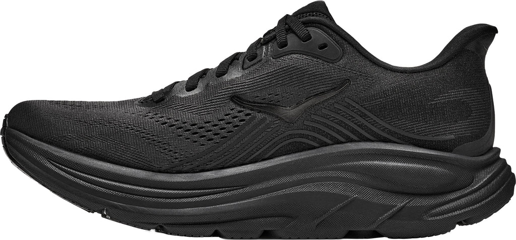 Hoka Men's Clifton 11 Wide Fit Running Shoes - Black