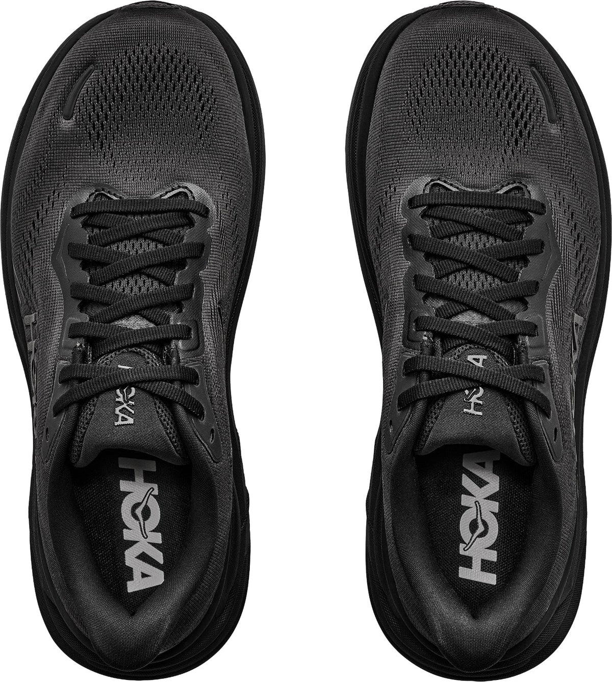 Hoka Men's Clifton 11 Wide Fit Running Shoes - Black