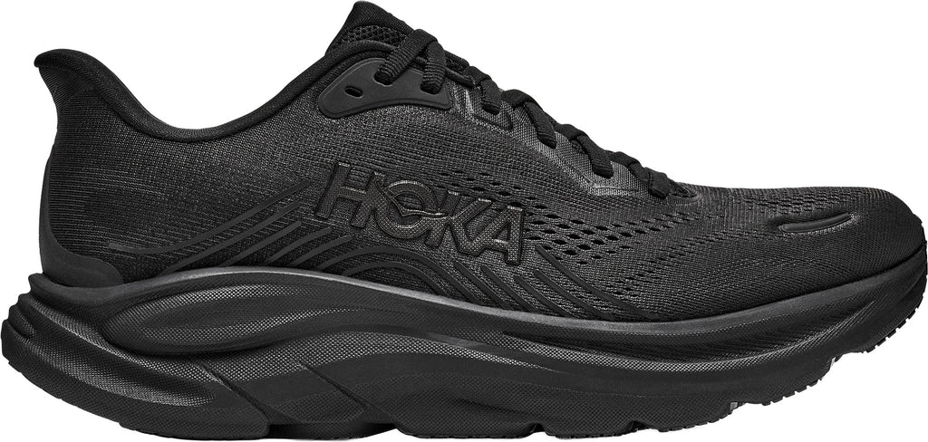 Hoka Men's Clifton 11 Wide Fit Running Shoes - Black