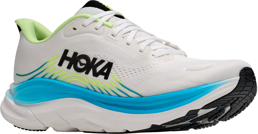Hoka Men's Clifton 11 Wide Fit Running Shoes - White