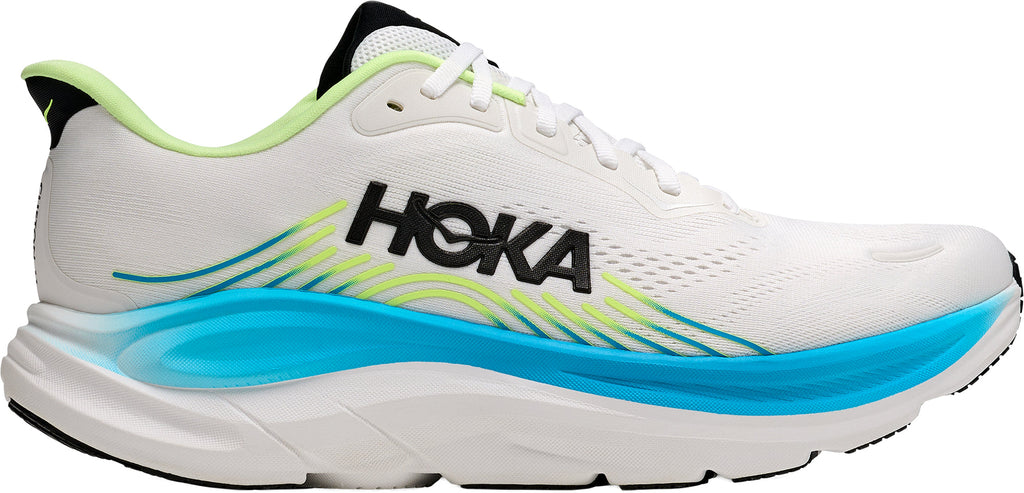 Hoka Men's Clifton 11 Wide Fit Running Shoes - White