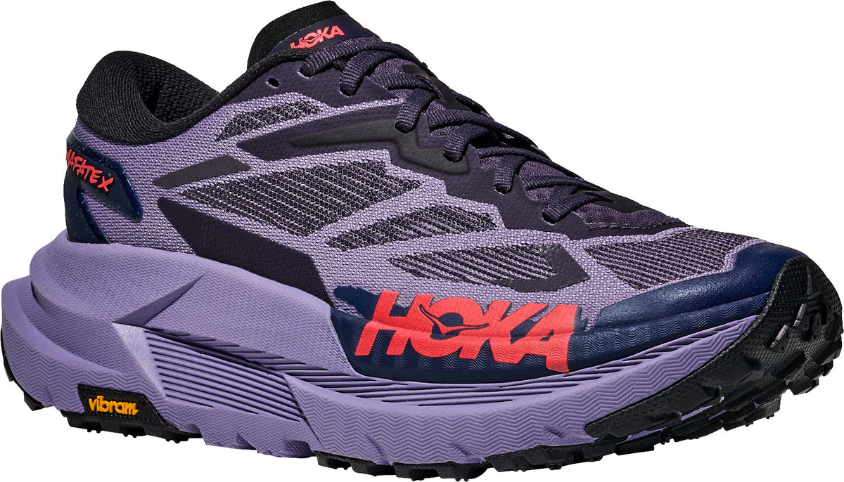 Hoka Women's Mafate X Trail Running Shoes - Purple