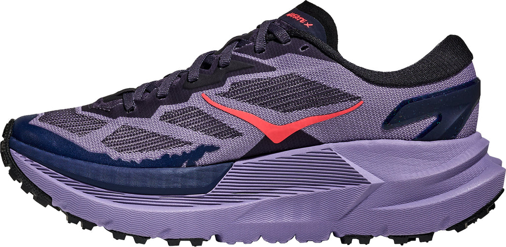 Hoka Women's Mafate X Trail Running Shoes - Purple
