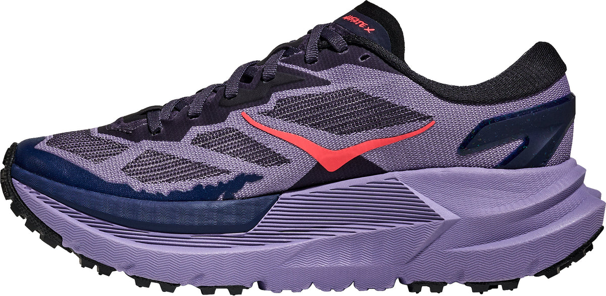 Hoka Women's Mafate X Trail Running Shoes - Purple