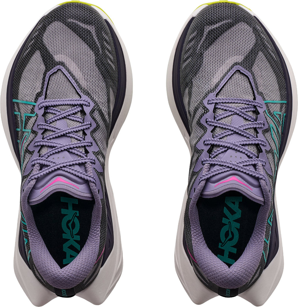 Hoka Women's Rocket X Trail Running Shoes - Purple