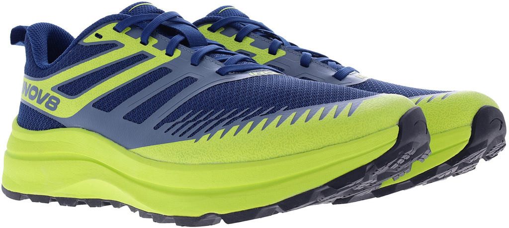 Inov8 Men's TrailFly Max Wide Fit Trail Running Shoes - Blue