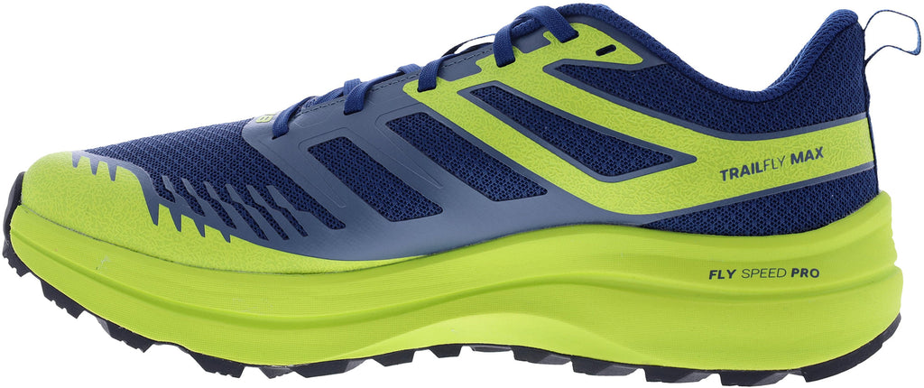 Inov8 Men's TrailFly Max Wide Fit Trail Running Shoes - Blue