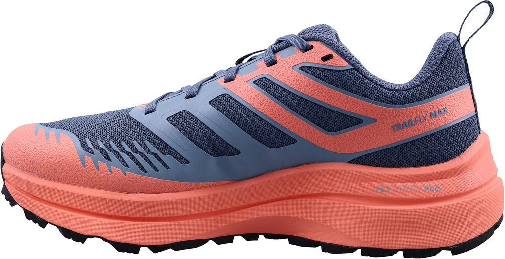Inov8 Women's TrailFly Max Wide Fit Trail Running Shoes - Blue