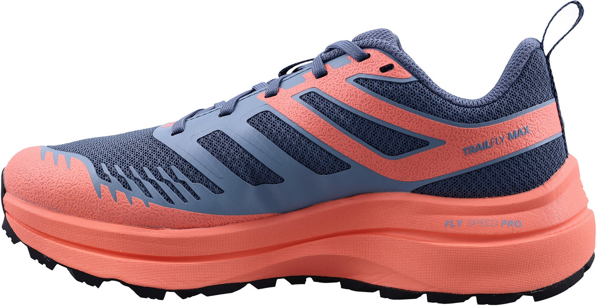 Inov8 Women's TrailFly Max Wide Fit Trail Running Shoes - Blue