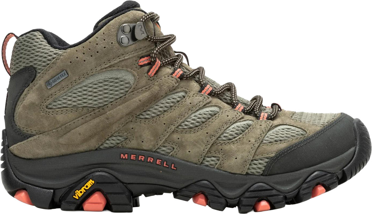 Merrell Women's Moab 3 Mid GORE-TEX Walking Boots - Green