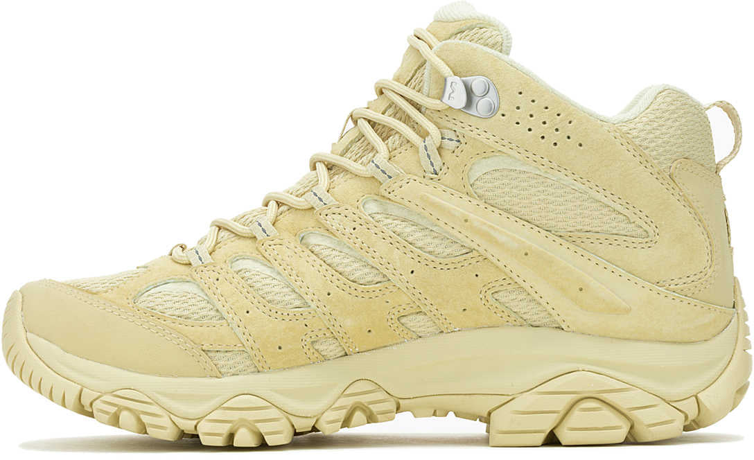Merrell Men's Moab 3 Mid Waterproof Walking Boots - Cream