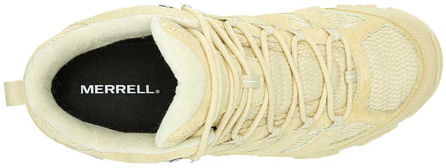 Merrell Men's Moab 3 Mid Waterproof Walking Boots - Cream