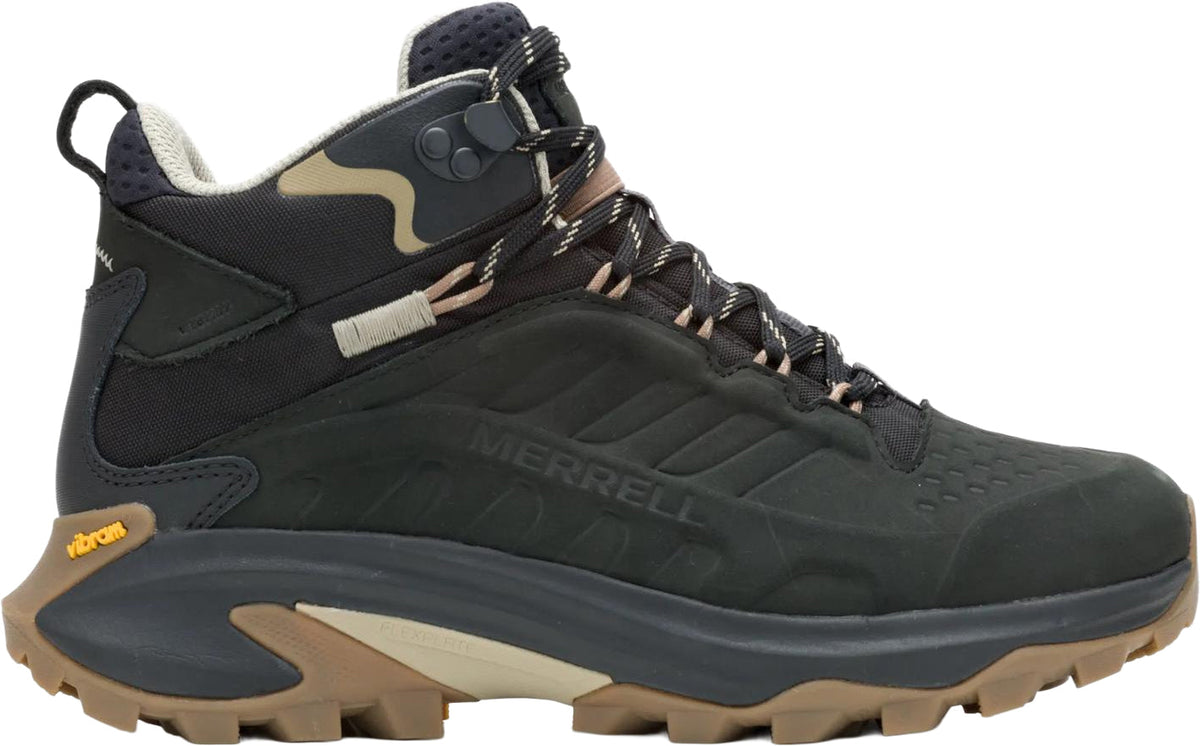 Merrell Women's Moab Speed 2 Leather Mid Waterproof Walking Boots - Black