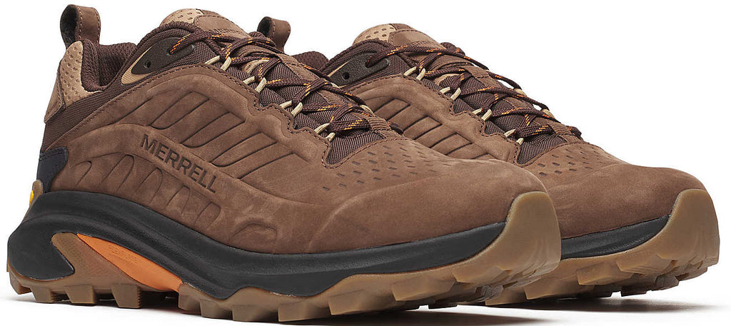 Merrell Men's Moab Speed 2 Leather Waterproof Walking Shoes - Brown
