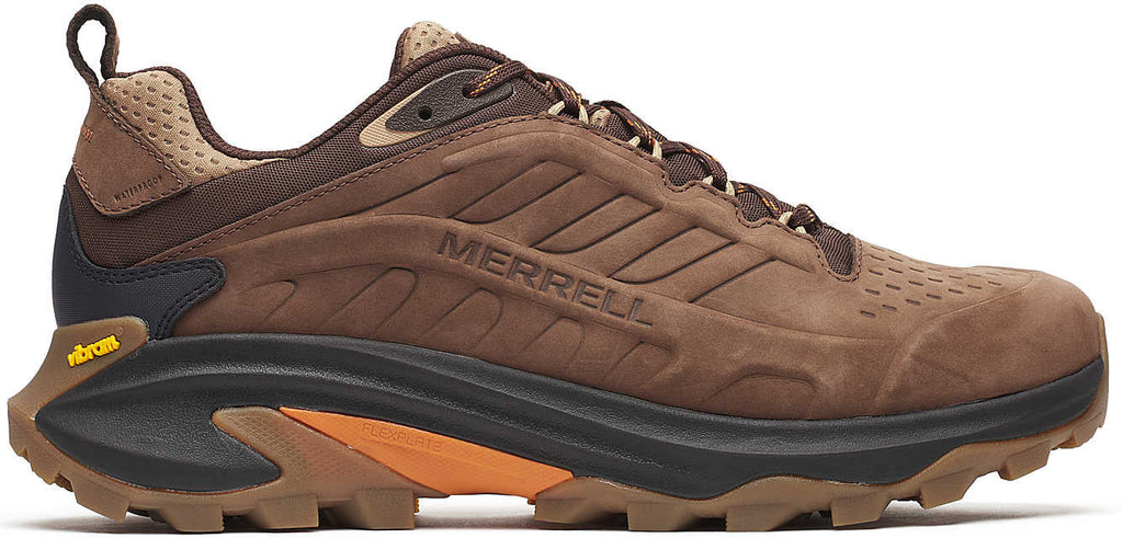 Merrell Men's Moab Speed 2 Leather Waterproof Walking Shoes - Brown