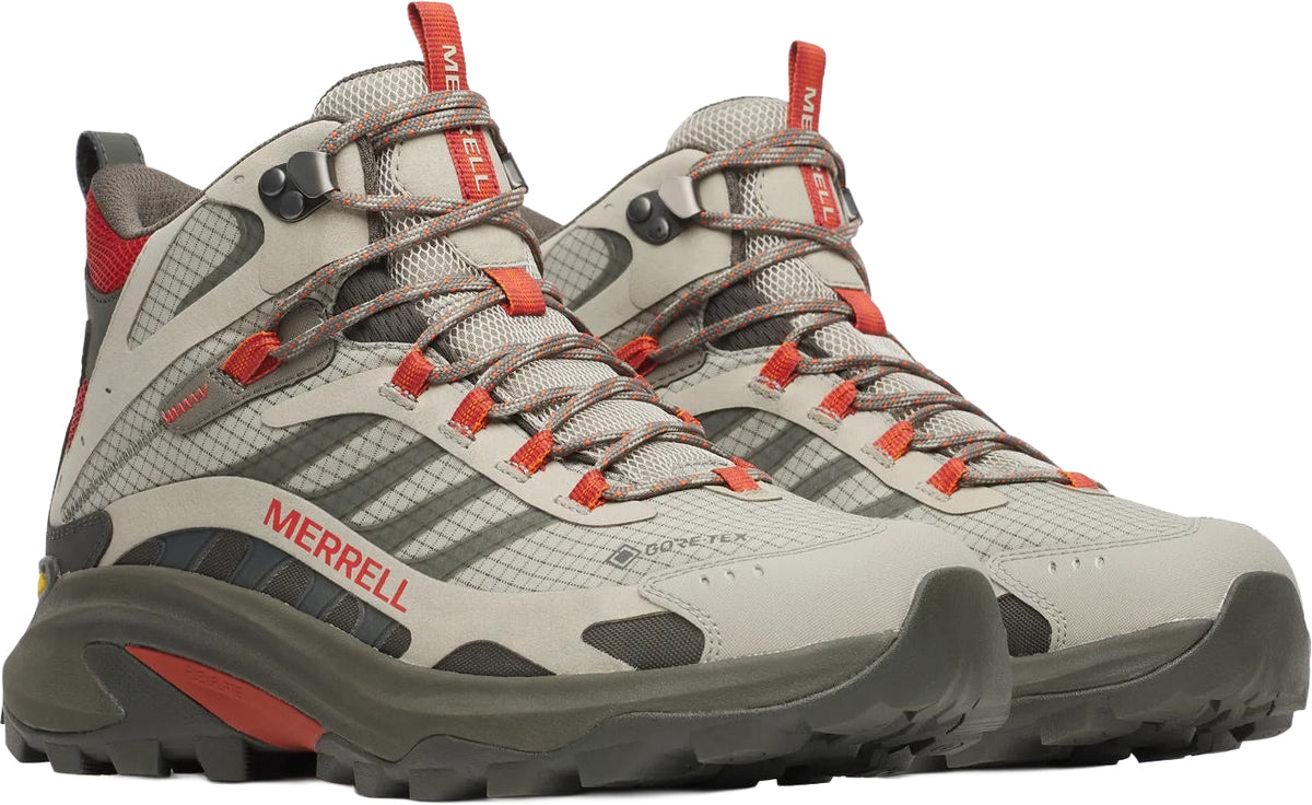 Merrell Men's Moab Speed 2 Mid GORE-TEX Walking Boots - Grey