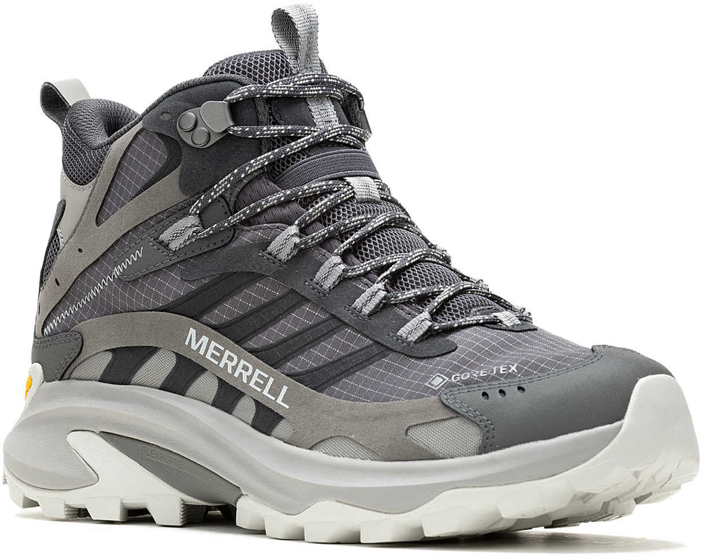 Merrell Men's Moab Speed 2 Mid GORE-TEX Walking Boots - Grey