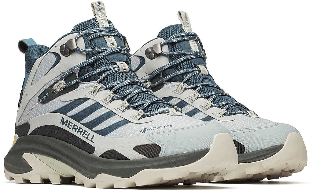 Merrell Men's Moab Speed 2 Mid GORE-TEX Walking Boots - Grey