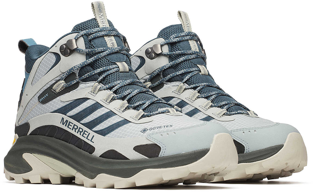 Merrell Men's Moab Speed 2 Mid GORE-TEX Walking Boots - Grey