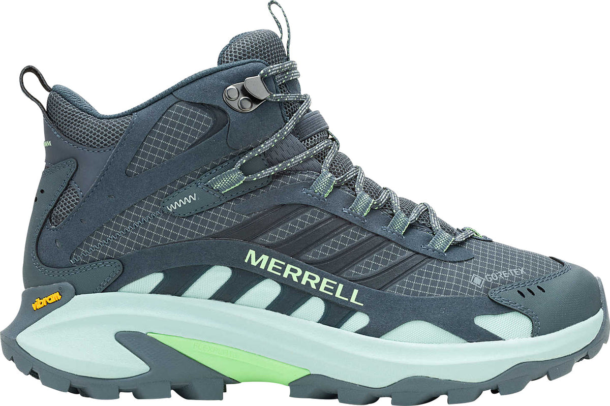 Merrell Men's Moab Speed 2 Mid GORE-TEX Walking Boots - Grey