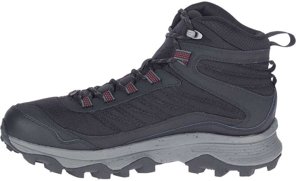 Merrell Men's Moab Speed Thermo Spike Mid Waterproof Walking Boots - Black