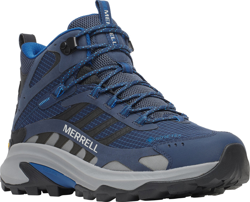 Merrell Men's Moab Speed 2 Mid GORE-TEX Walking Boots - Blue