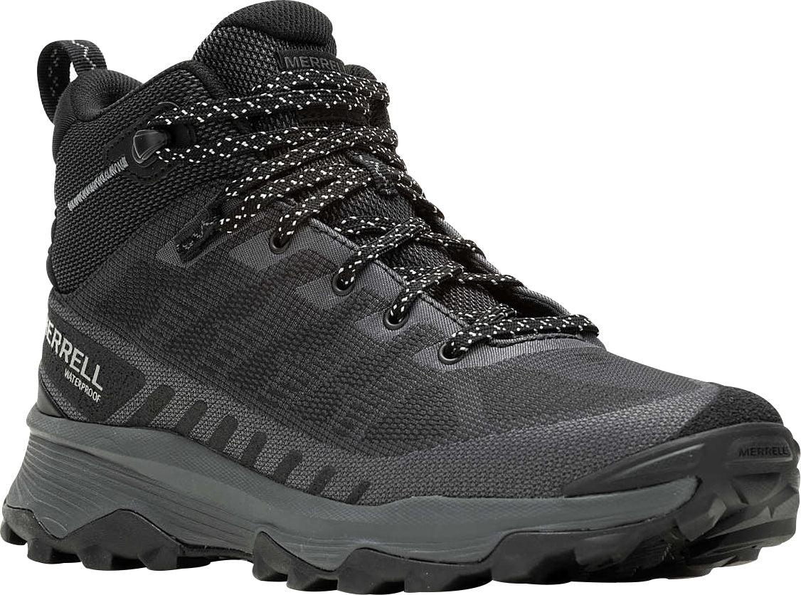 Merrell Men's Speed Eco Mid Waterproof Walking Boots - Black