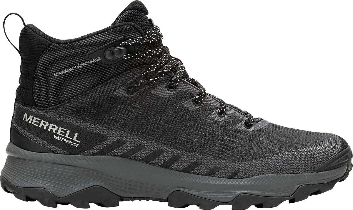 Merrell Men's Speed Eco Mid Waterproof Walking Boots - Black