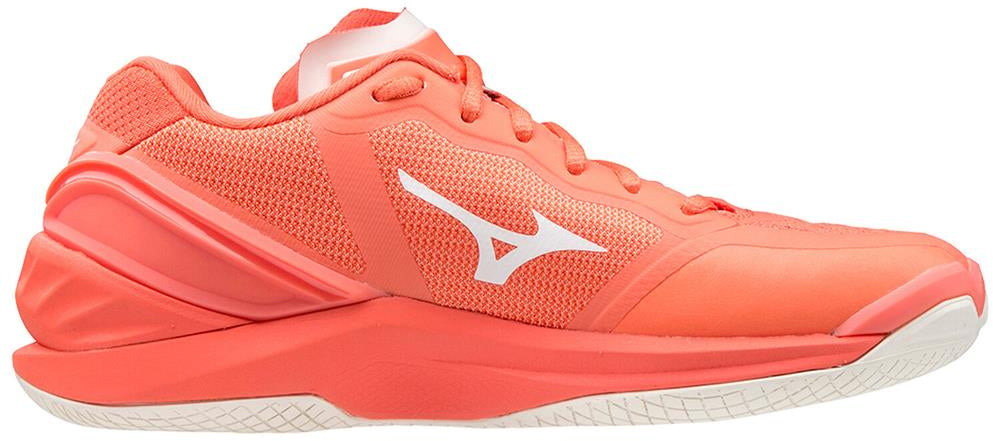 Mizuno Women's Wave Stealth Neo Netball Shoes - Orange