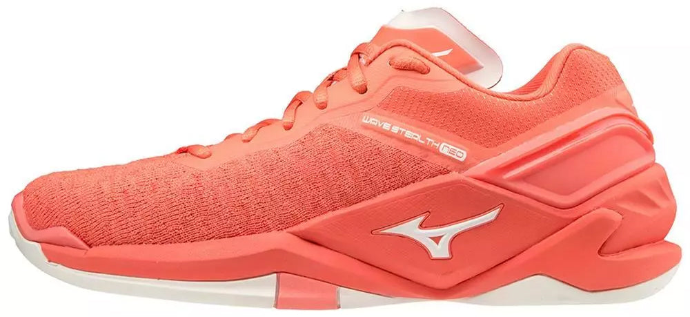 Mizuno Women's Wave Stealth Neo Netball Shoes - Orange