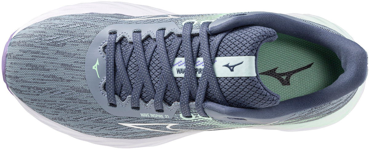 Mizuno Women's Wave Inspire 21 Running Shoes - Grey