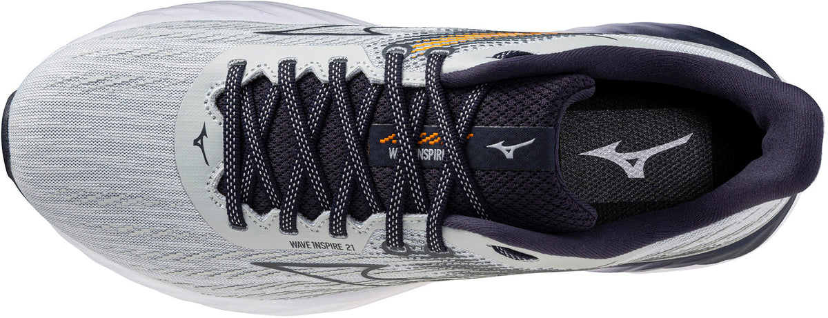 Mizuno Men's Wave Inspire 21 Running Shoes - Grey