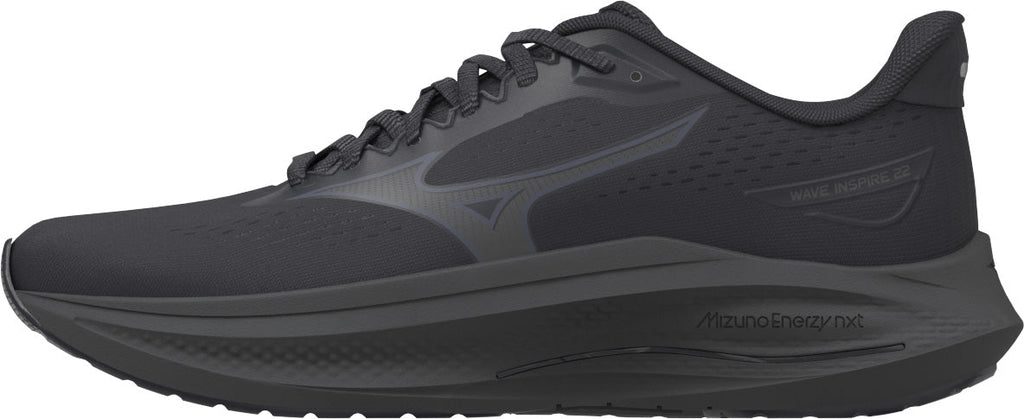 Mizuno Men's Wave Inspire 22 Wide Fit (2E) Running Shoes - Black