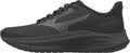 Mizuno Women's Wave Inspire 22 Wide Fit (D) Running Shoes - Black