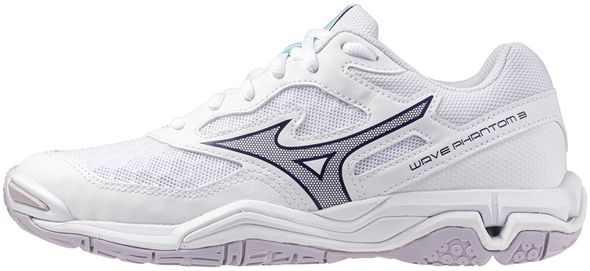 Mizuno Women's Wave Phantom 3 Court Shoes - White