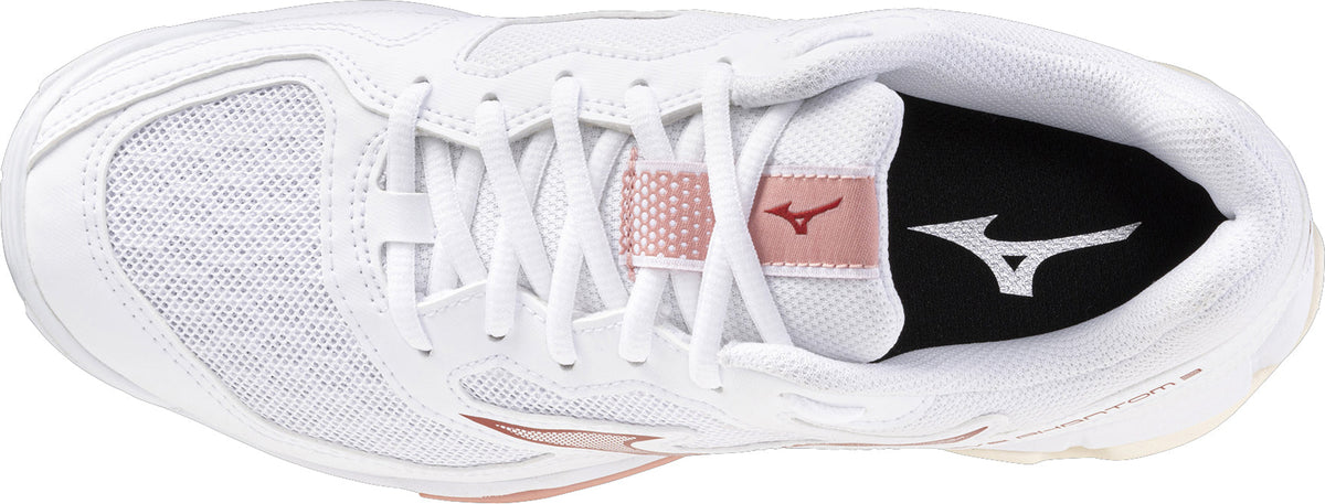 Mizuno Women's Wave Phantom 3 Court Shoes - White