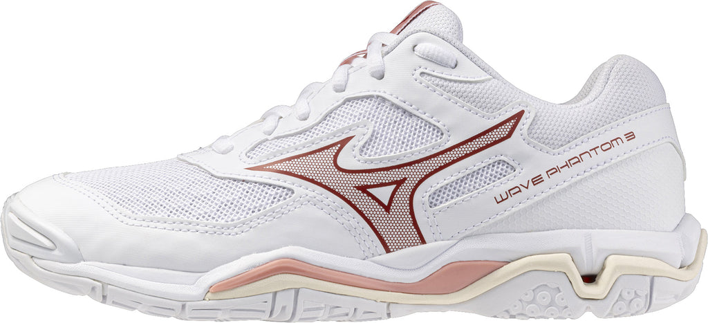 Mizuno Women's Wave Phantom 3 Court Shoes - White