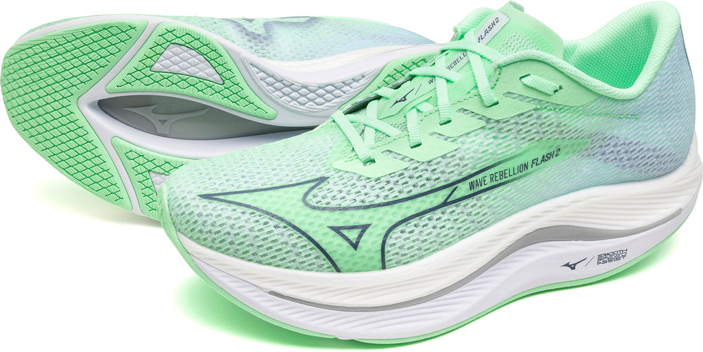 Mizuno Men's Wave Rebellion Flash 2 Running Shoes - Green