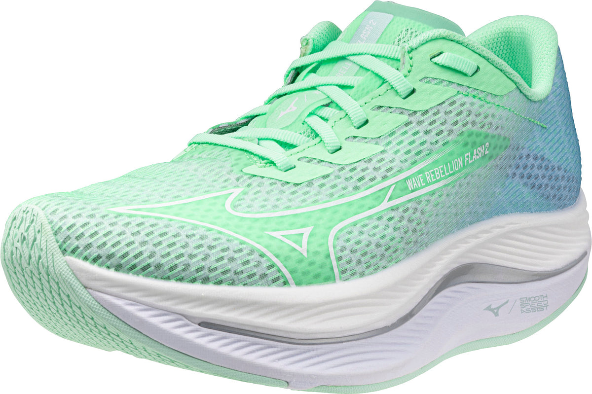 Mizuno Women's Wave Rebellion Flash 2 Running Shoes - Green