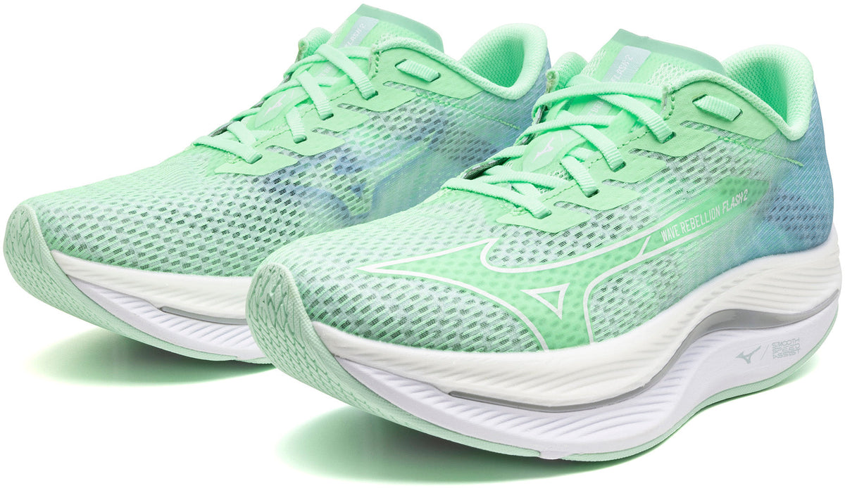Mizuno Women's Wave Rebellion Flash 2 Running Shoes - Green