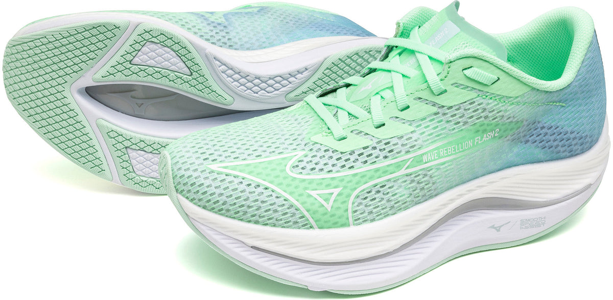 Mizuno Women's Wave Rebellion Flash 2 Running Shoes - Green