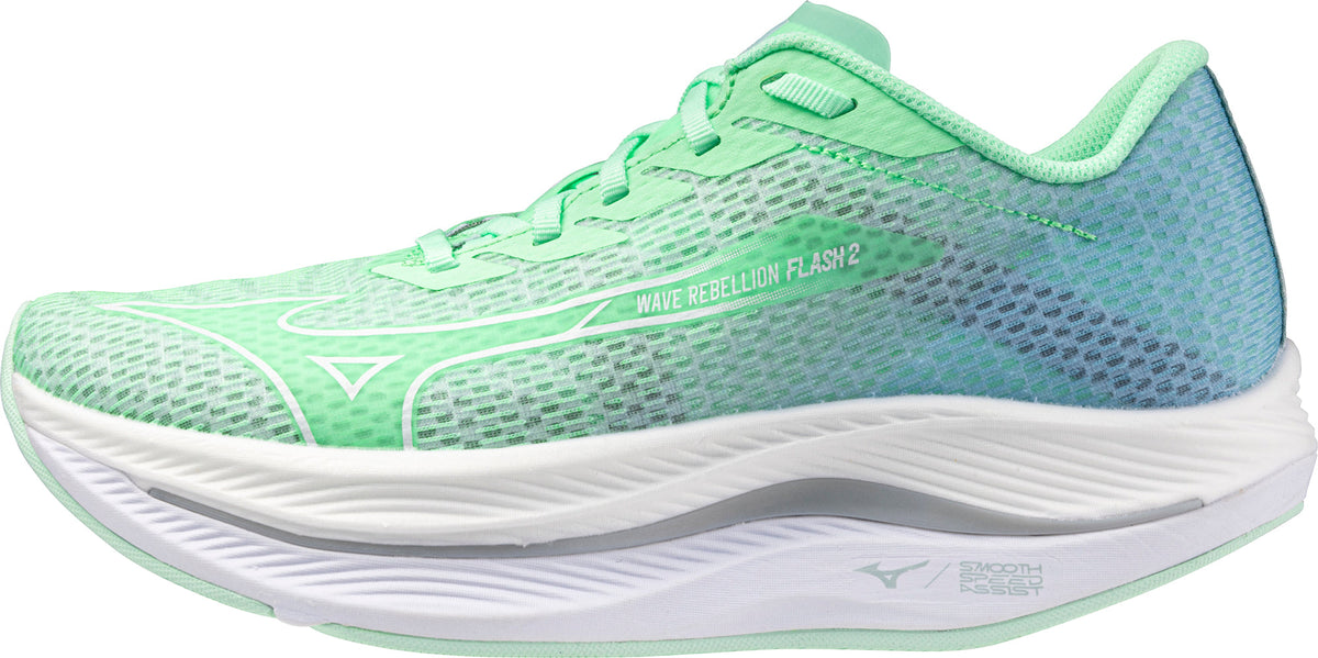 Mizuno Women's Wave Rebellion Flash 2 Running Shoes - Green