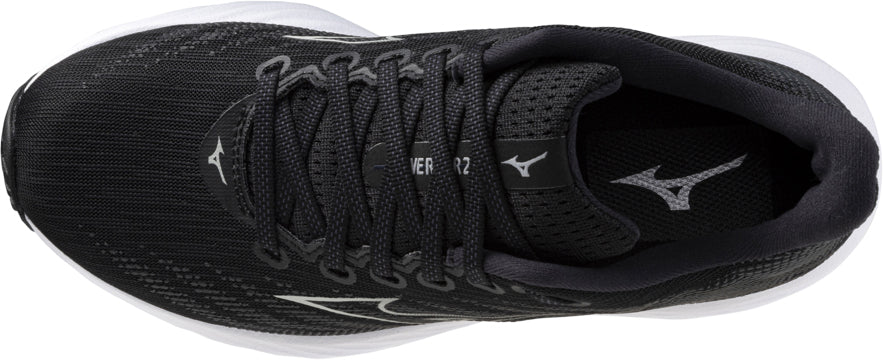 Mizuno Women's Wave Rider 28 Wide Fit (D) Running Shoes - Black