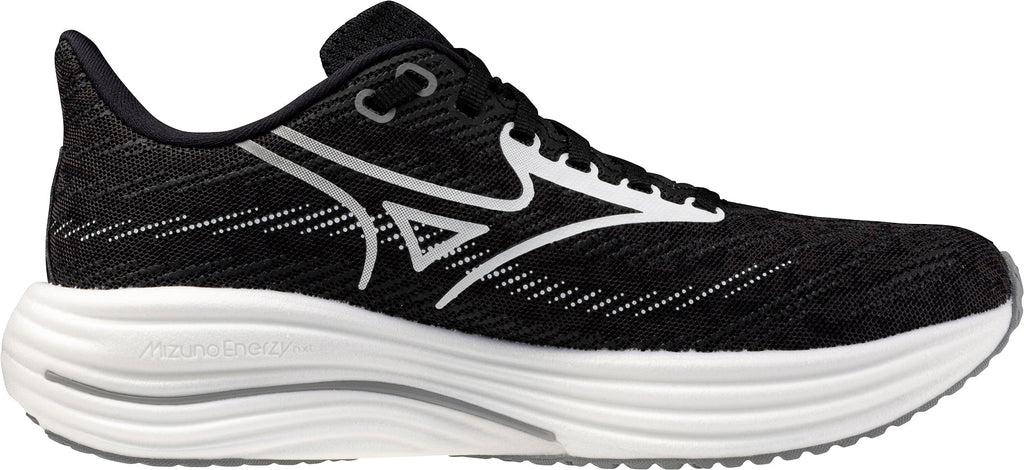 Mizuno Women's Wave Rider 29 Wide Fit (D) Running Shoes - Black