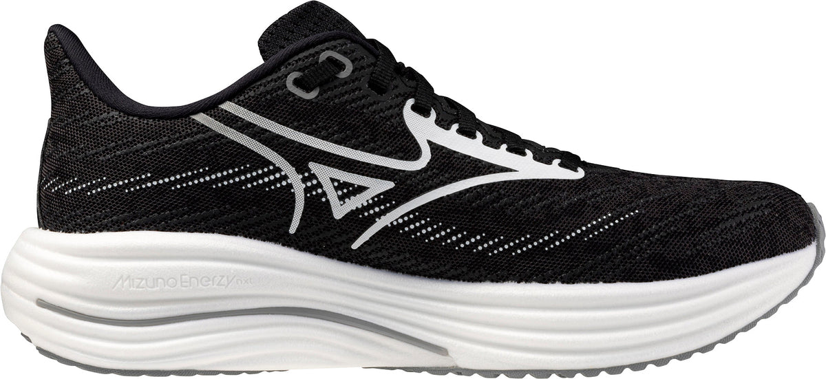 Mizuno Women's Wave Rider 29 Wide Fit (D) Running Shoes - Black