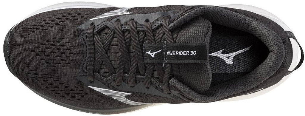 Mizuno Women's Wave Rider 30 Wide Fit Running Shoes - Black