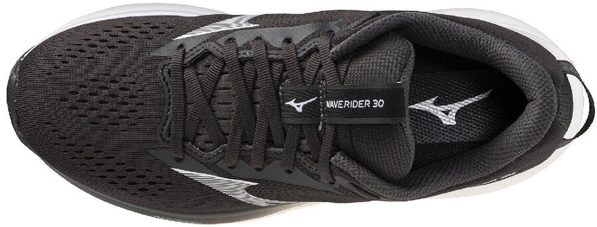 Mizuno Women's Wave Rider 30 Wide Fit Running Shoes - Black