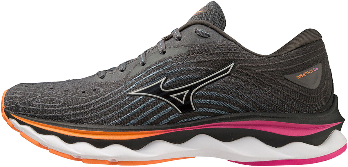 Mizuno Women's Wave Sky 6 Running Shoes - Grey