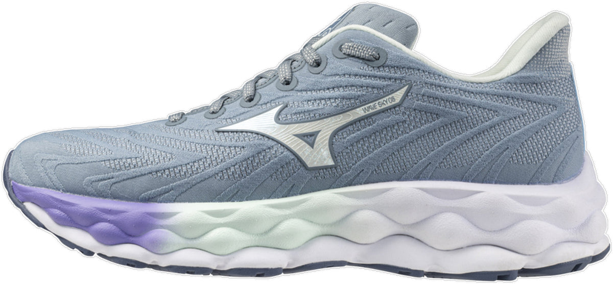 Mizuno Women's Wave Sky 8 Running Shoes - Grey