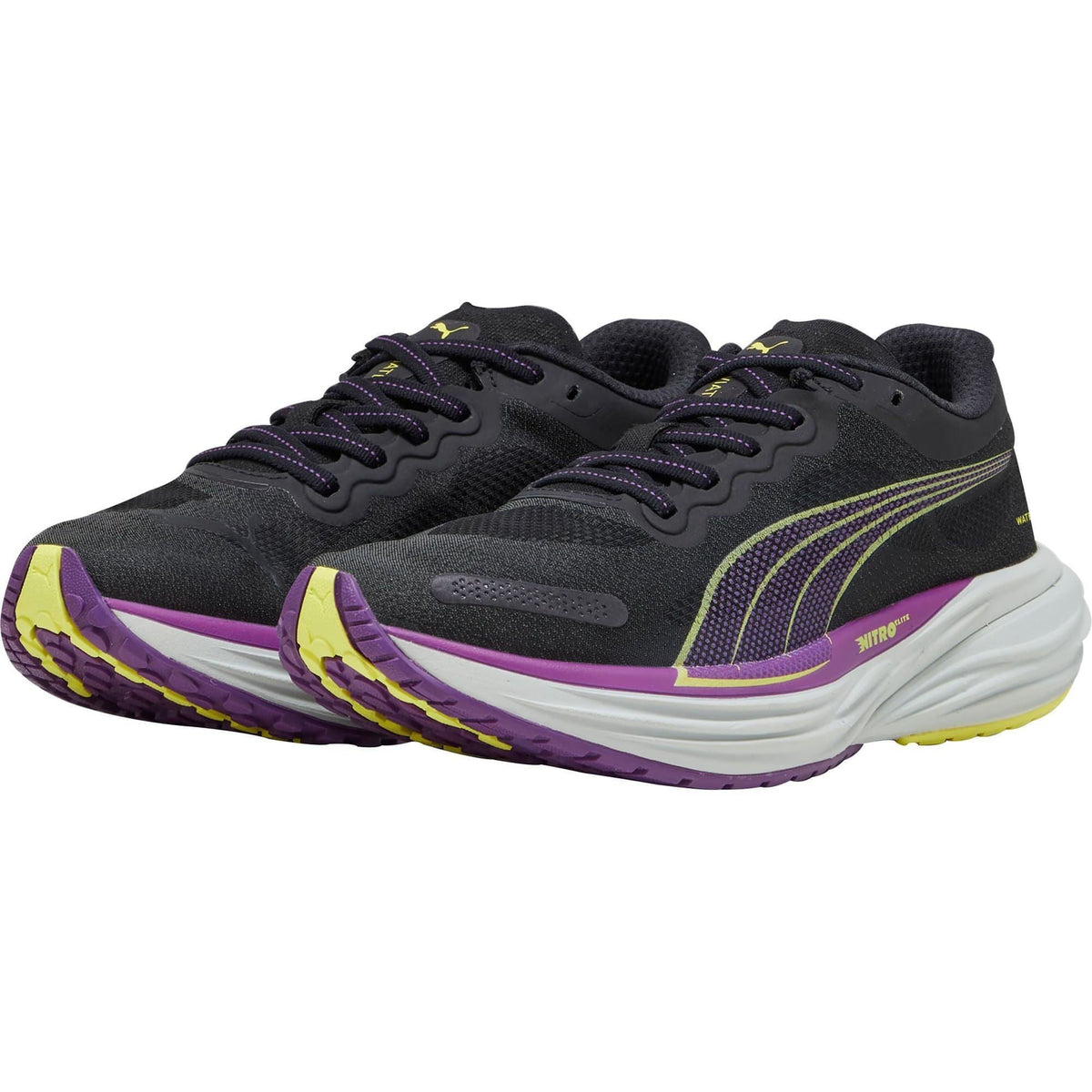 Puma Women's Deviate Nitro 2 WTRepel Running Shoes - Black